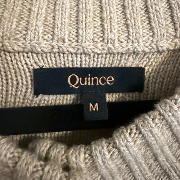 Quince 100% Organic Cotton Cropped Cardigan Size M - Picture 4 of 4